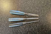 3 bevel edge chisels