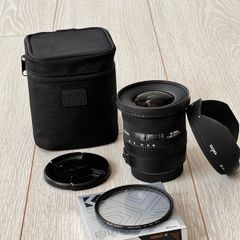 Sigma 10-20mm f/3.5 DC HSM canon lens with acessories