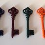 Ornate Vintage Style Keys Plastic. Image 2
