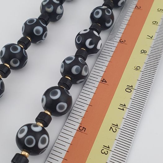 Vintage Venetian Style Thousand Eyes Glass Beads Necklace