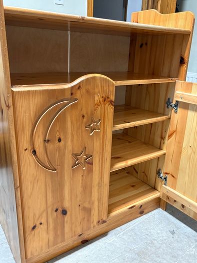 Beautiful Solid Pine Nursery Cabinet / Changing Table