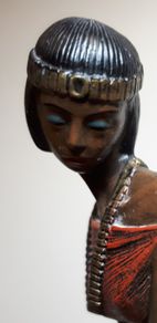 Vintage Mahogany Princess Figurine