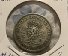 British Florin 1937 (50% Silver)