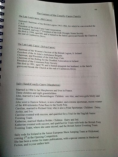 Typescript of a book on Castletown House Ireland Irish history Co. Kildare