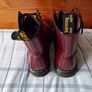 dr martens 1460 8 eye cherry red boots Size 7 eu 41 in excellent condition Image 10