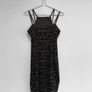 Pre Owned Quiz Vintage 90s Glitter Swirl Mini Dress Image 6
