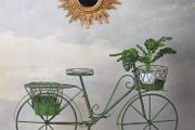 Planting Bike Planter Bike Le Jardin De Provence Decorative Bicycle Garden Decoration Metal Wheel For Planting 4 Baskets Planting Wheel