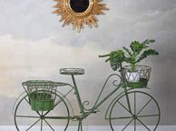 main image for ad Planting Bike Le Jardin De Provence Decorative Bicycle Garden Decoration Metal Wheel For Planting 4 Baskets Planting Wheel