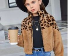 Gorgeous girls fur jacket Shein 9 10 11