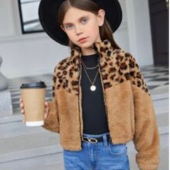 Gorgeous girls fur jacket Shein 9 10 11