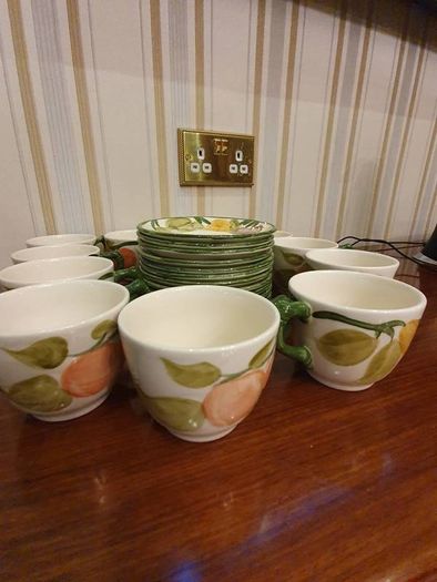 Mason Fruit cups with saucers