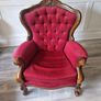 Queen Anne style armchairs and sofa Image 4