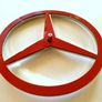 Mercedes 170mm Chrome color front / rear Badge Sticker Logo Image 5
