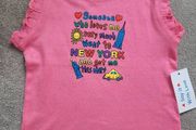BNWT -  New York Girl's Short Sleeve Top, size 4 Years