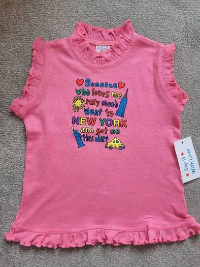 BNWT -  New York Girl's Short Sleeve Top, size 4 Years