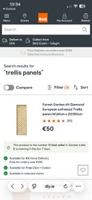 garden trellis panels 6ft
