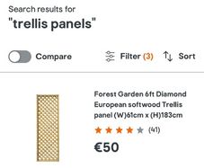 garden trellis panels 6ft