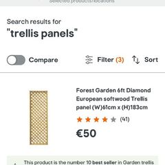 garden trellis panels 6ft