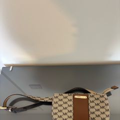 Michael Kors Brown Signature Monogram Belt Bag S/M
