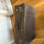Vintage leather hardback suitcases Image 8