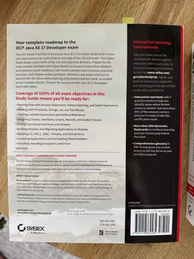 OCP Oracle Certified Professional Java SE 17 Developer Certification - Study Guide