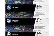 CF370AM | Multipack of HP 305A Cyan, Magenta &amp; Yellow