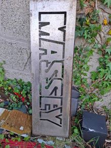 Vintage Massey Tractor Sign