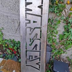 Vintage Massey Tractor Sign