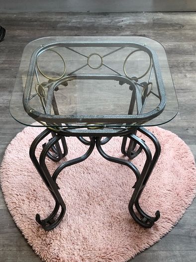 Iron coffee and side tables