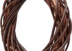 Natural Willow Twig Wreath with a Diameter of 25 cm, Braided Wreath Making Base for Door Wreath and Home Decoration