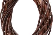 Natural Willow Twig Wreath with a Diameter of 25 cm, Braided Wreath Making Base for Door Wreath and Home Decoration