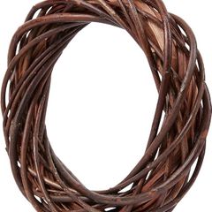 Natural Willow Twig Wreath with a Diameter of 25 cm, Braided Wreath Making Base for Door Wreath and Home Decoration