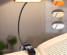 Reading Light Book Lamp for Reading at Night with Memory Function, 3 Eye-Protecting Modes& 5 Brightness Levels, Large Lamp Area, Long Battery Life, 360 Flexible for Reader