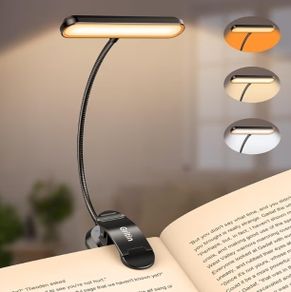 Reading Light Book Lamp for Reading at Night with Memory Function, 3 Eye-Protecting Modes& 5 Brightness Levels, Large Lamp Area, Long Battery Life, 360 Flexible for Reader