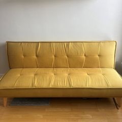 Yellow Sofa Bed