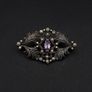 Marcasite & Amethyst Sterling Silver Brooch Image 10
