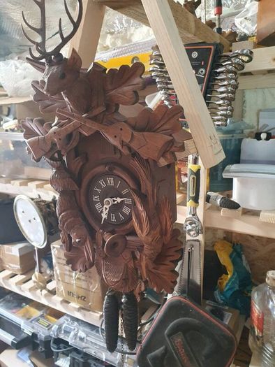 Hand carved cuckoo clock