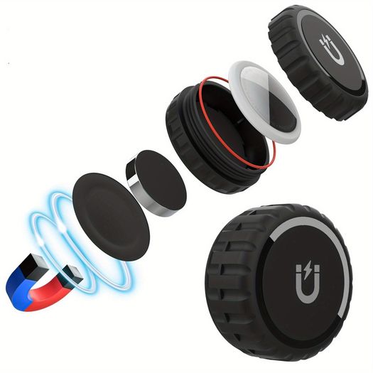 1pcs Magnetic AirTag Holder Case - Shockproof, Waterproof, Sticker Included, Free viewing