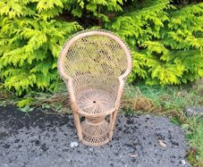 child wicker chair stand postage possible