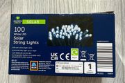 Garden Bright 100 White LED Solar String Lights