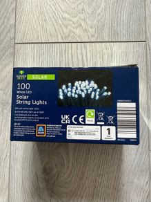 Garden Bright 100 White LED Solar String Lights