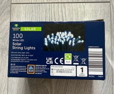 Garden Bright 100 White LED Solar String Lights