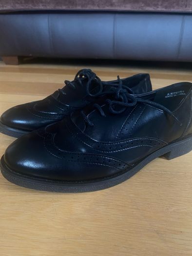 Black brogue shoes