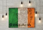 Ireland map flag Picture printed Wall picture 3mm foamex board printed picture on it wall board wall decor wall art picture