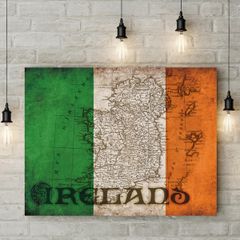 Ireland map flag Picture printed Wall picture 3mm foamex board printed picture on it wall board wall decor wall art picture