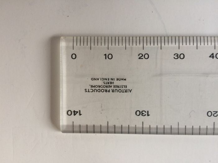 Nautical mile ruler Long Ruler- 530mm perspex