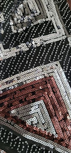 H&M silver, black and bronze sparkly skirt Sz 42 (Fit 12-14UK)