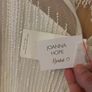 Joanna Hope Bridal Ivory Beaded Maxi Dress Art Deco Gown UK 20 Image 4