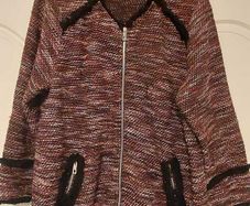 Zip Up Wool Cardigan