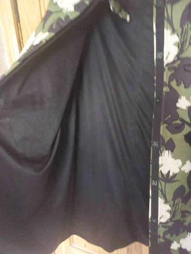 Derhy green and black coat (free post)